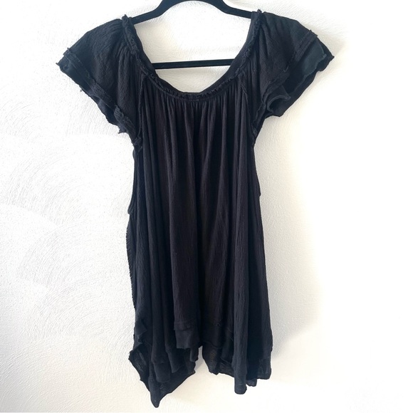 Free People Boho Flutter Sleeve Tunic Tank - Picture 2 of 9